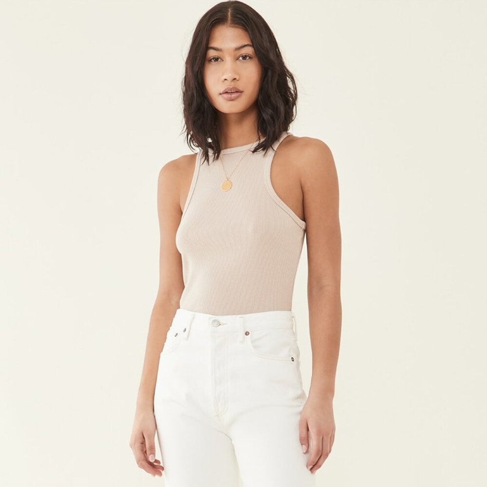 AGOLDE Rib High Neck Tank - Picture 4 of 10